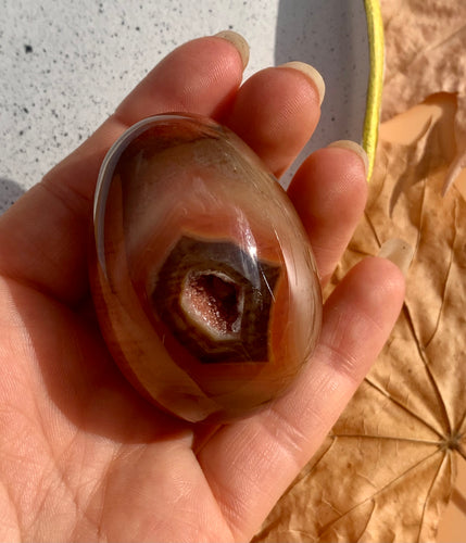 Carnelian Druzy Egg - Dragon Mama Crystals 