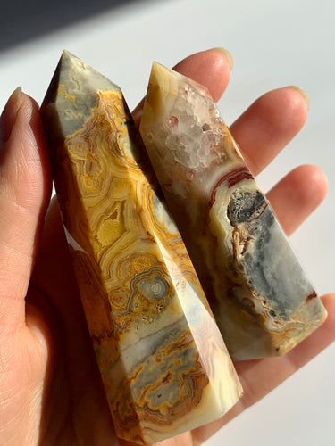 Crazy Lace Agate Towers - Dragon Mama Crystals 