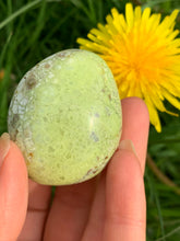 Load image into Gallery viewer, Green Opal PalmStone - Dragon Mama Crystals 