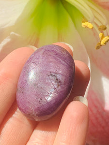 A Grade Star Ruby Palm-stones - Dragon Mama Crystals 