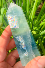 Load image into Gallery viewer, Blue and Green Rainbows Fluorite - Choose your own - Dragon Mama Crystals 