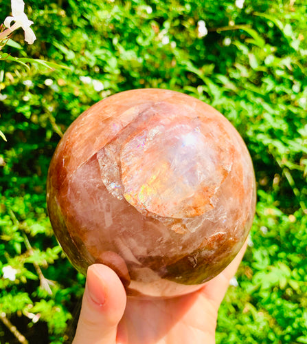 Fire Quartz Hematoid Crystal Spheres - Dragon Mama Crystals 