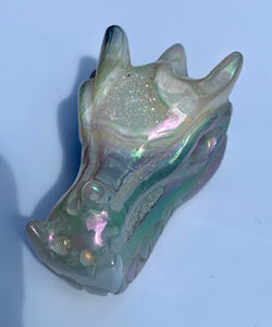 Aura Agate Baby - Dragon Mama Crystals 