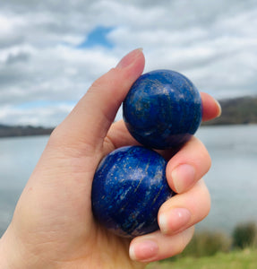 Lapis Lazuli Sphere - Dragon Mama Crystals 