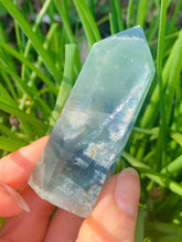 Load image into Gallery viewer, Blue and Green Rainbows Fluorite - Choose your own - Dragon Mama Crystals 