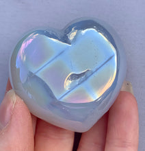 Load image into Gallery viewer, Aura Agate Heart - Dragon Mama Crystals 