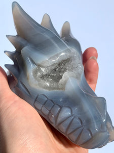 Agate Druzy Sirian Dragon - Dragon Mama Crystals 
