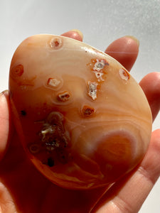 Carnelian PalmStone - Dragon Mama Crystals 