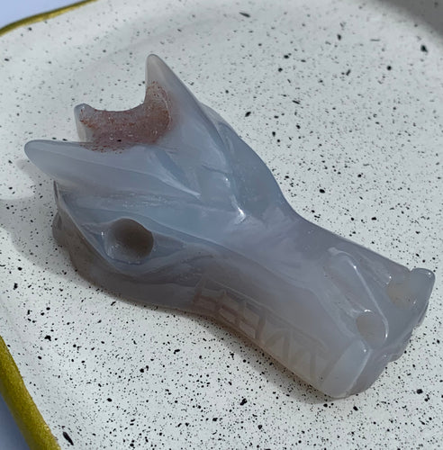 Agate Sky Baby Dragon - Dragon Mama Crystals 