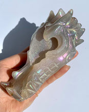 Load image into Gallery viewer, Serene Otherworldly Fae Rainbow | Aura Agate dragon - Dragon Mama Crystals 