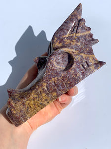 Lilac Ocean Jasper Dragon - Dragon Mama Crystals 