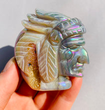 Load image into Gallery viewer, Aura Agate Native American Carving - Dragon Mama Crystals 