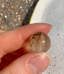 Rutile Sphere - Dragon Mama Crystals 