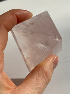 A Grade Gem Rose Quartz Pyramid - Dragon Mama Crystals 