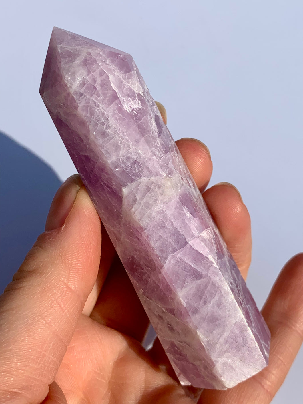 Kunzite Tower - Dragon Mama Crystals 