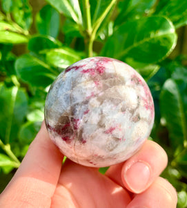 Rubellite Tourmaline Sphere - Dragon Mama Crystals 