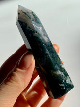 Load image into Gallery viewer, Moss Agate Tower - Dragon Mama Crystals 