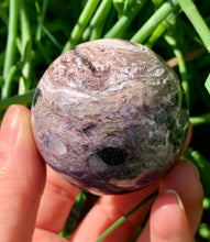 Load image into Gallery viewer, Rare Charoite Sphere Russia B Grade - Dragon Mama Crystals 