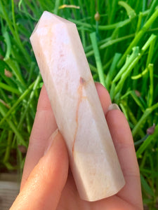 Morganite Peach Rare Tower - Dragon Mama Crystals 