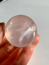 Load image into Gallery viewer, Gem Ice Rose Quartz Spheres - Dragon Mama Crystals 