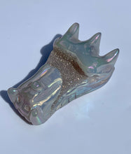 Load image into Gallery viewer, Rainbow Aura Agate Baby Dragon - Dragon Mama Crystals 