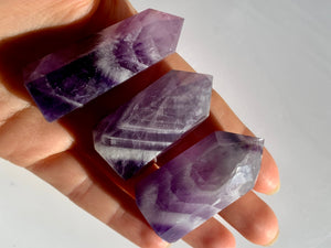 Amethyst Chevron Points - Dragon Mama Crystals 