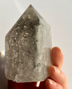 Lodolite with rainbows - Dragon Mama Crystals 