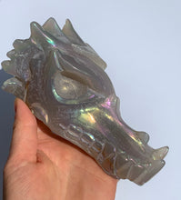 Load image into Gallery viewer, Serene Otherworldly Fae Rainbow | Aura Agate dragon - Dragon Mama Crystals 