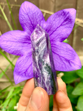 Load image into Gallery viewer, Charoite Crystal Towers Russia - Dragon Mama Crystals 