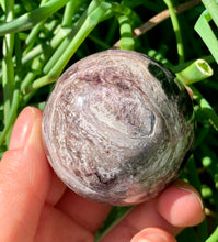 Load image into Gallery viewer, Rare Charoite Sphere Russia B Grade - Dragon Mama Crystals 