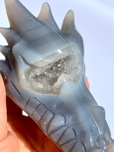 Agate Druzy Sirian Dragon - Dragon Mama Crystals 