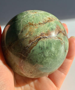 Green Opal Sphere - Dragon Mama Crystals 