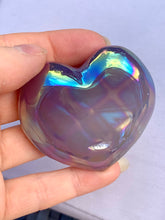 Load image into Gallery viewer, Aura Agate Heart - Dragon Mama Crystals 